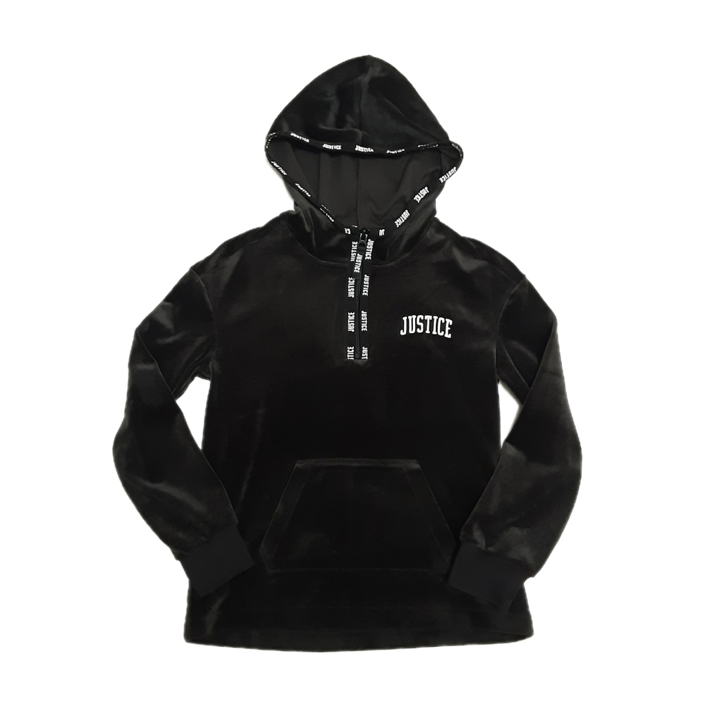 Justice Velvet Hoodie Girls Size 8